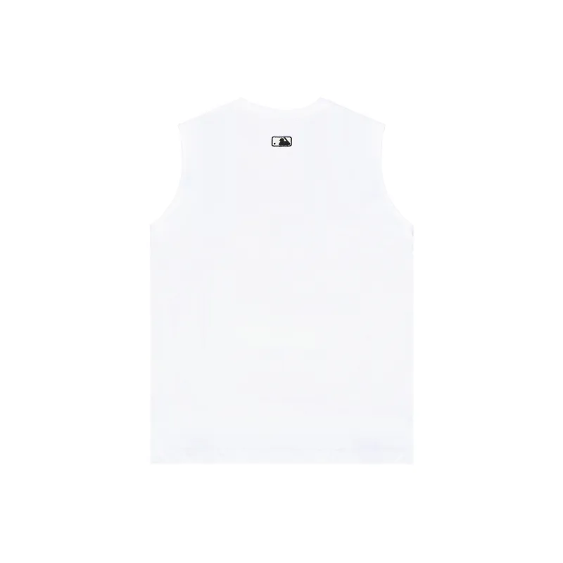 MLB Mlb Base Logo Tank Tops Unisex White-1