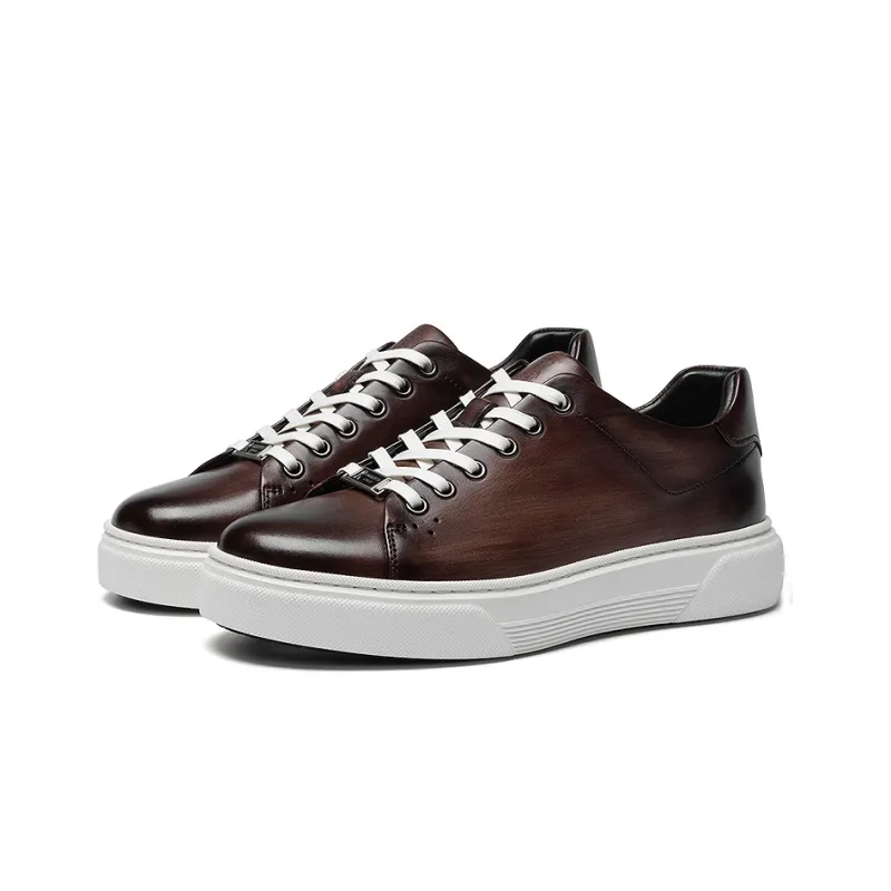 ROBERTA DI CAMERINO Stylish Skateboarding Shoes Men's Brown-2