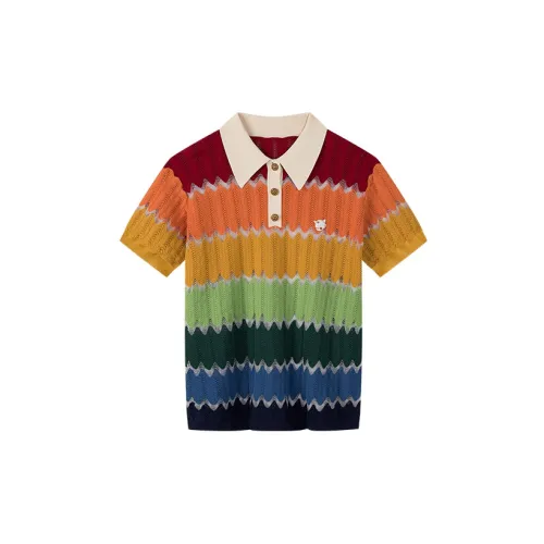 UOOYAA Dad'S Polo Shirt Collection Knitwear Women's Multicolor