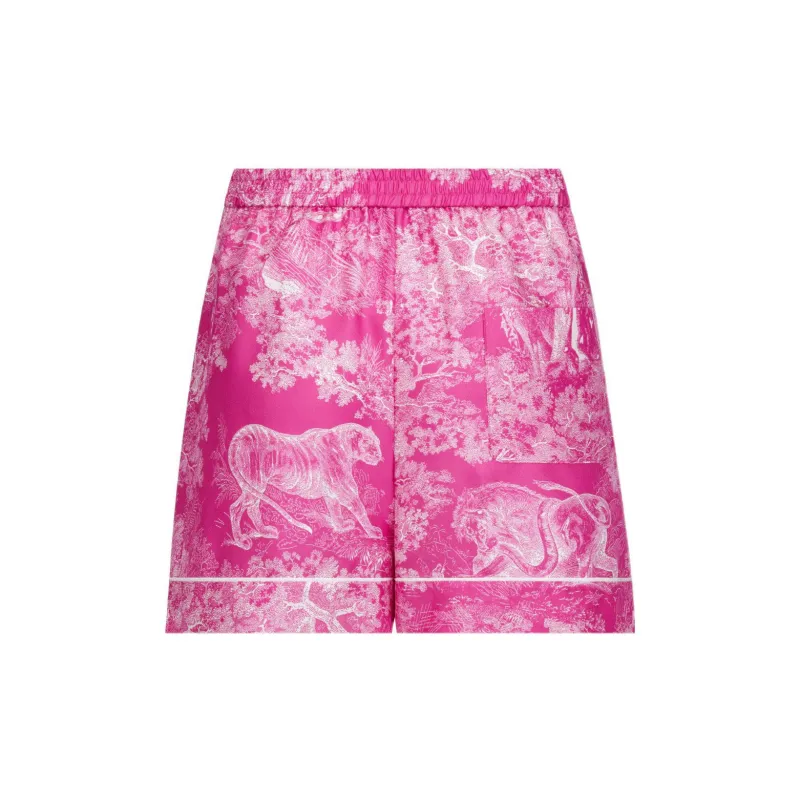 DIOR Quarterly New Products Casual Shorts Women's Bright Pink-1