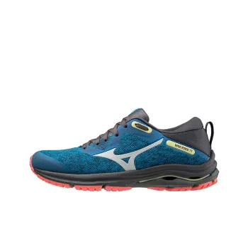 Mizuno Wave Rider TT 2 Breathable Low-Top Running Shoes Women's Blue-gray Silver