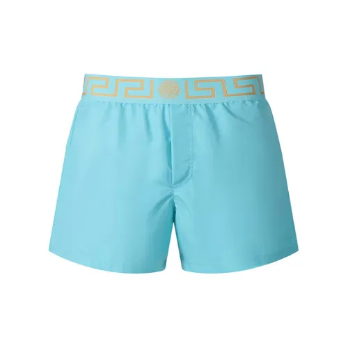 VERSACE Casual Shorts Men Light Blue