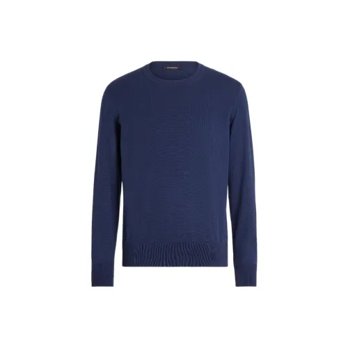 Ermenegildo Zegna Cashmere Sweaters Men Ink Liquid Blue