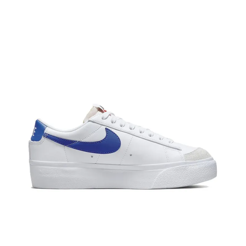 Nike Blazer Low Platform White Summit White Team Orange Game Royal Women's-1