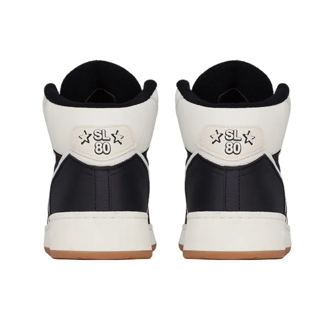 SAINT LAURENT SL/80 Round Toe Mid-Top Sneakers Women's-4