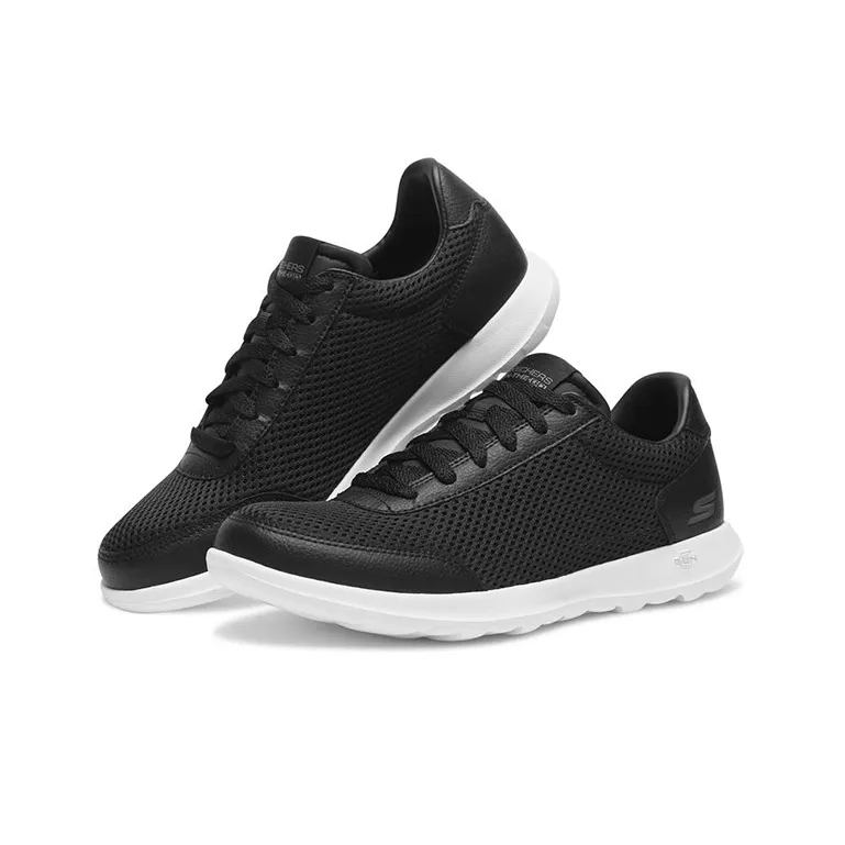Skechers GO WALK Lite Cushioned Anti-Slip Wear-Resistant Breathable Lightweight Low-Top Casual Shoes Women's Black-2