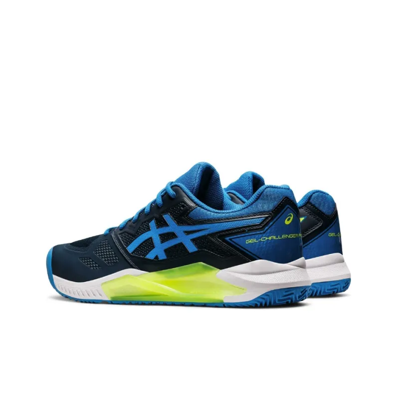 Asics Gel-Challenger 13 Anti-Slip Wear-Resistant Low-Top Tennis Shoes Men's Black Blue-3