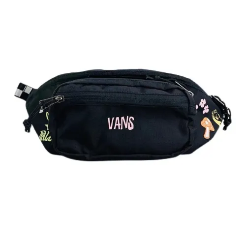 Vans Polyester Crossbody Small Sling Bag Fanny Pack Unisex Black