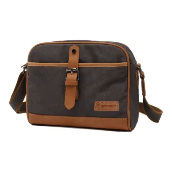 Slazenger Cow Leather Messenger Bag Camera Bag Shoulder Bag Regular Men's Multicolor