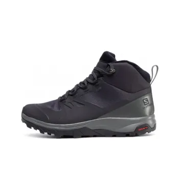 SALOMON Trekker Boots High-Top Trekking Shoes Men's Black Gray
