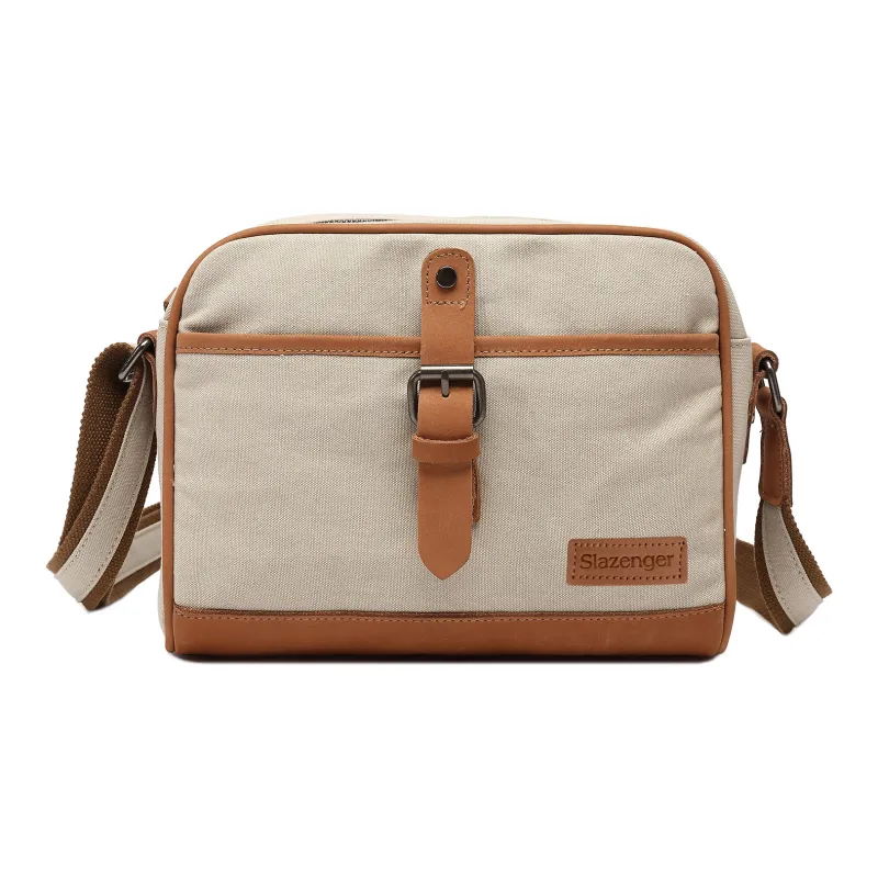Slazenger Cow Leather Messenger Bag Camera Bag Shoulder Bag Regular Men's Multicolor-1