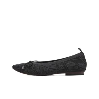 Skechers CLEO SNIP Cushioned Anti-Slip And Wear-Resistant Lightweight Low-Top Casual Shoes Women's Black Gray