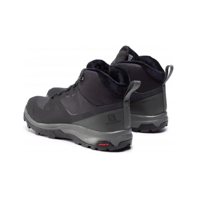 SALOMON Trekker Boots High-Top Trekking Shoes Men's Black Gray-2