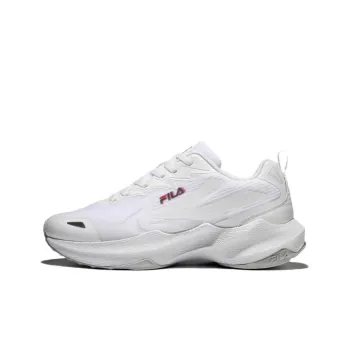 FILA Nre E3 Cushioning Anti Slip And Wear Resistant Low Top Casual Shoes Unisex White Korean Style