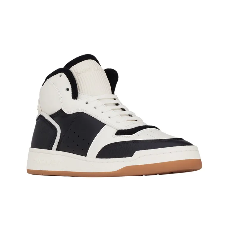 SAINT LAURENT SL/80 Round Toe Mid-Top Sneakers Women's-2