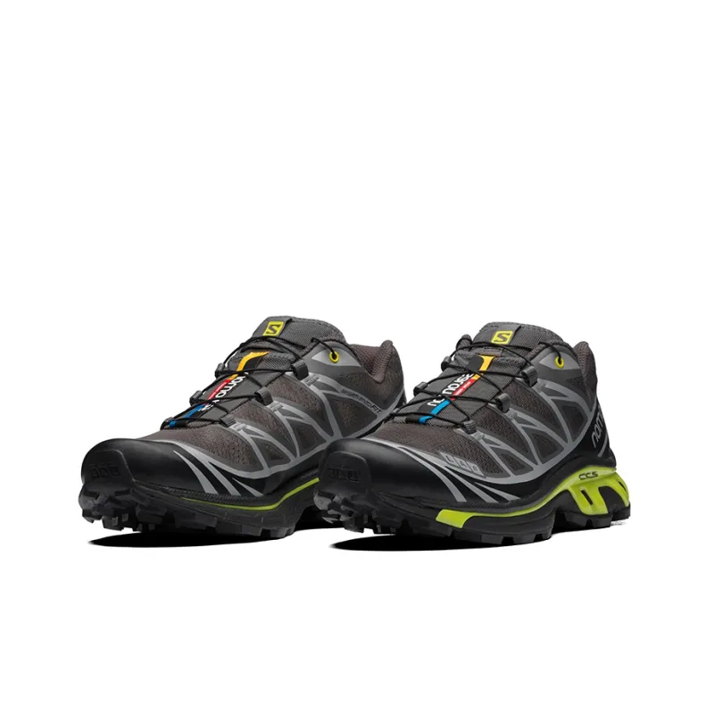 SALOMON XT 6 'Brown Neon Green'-2