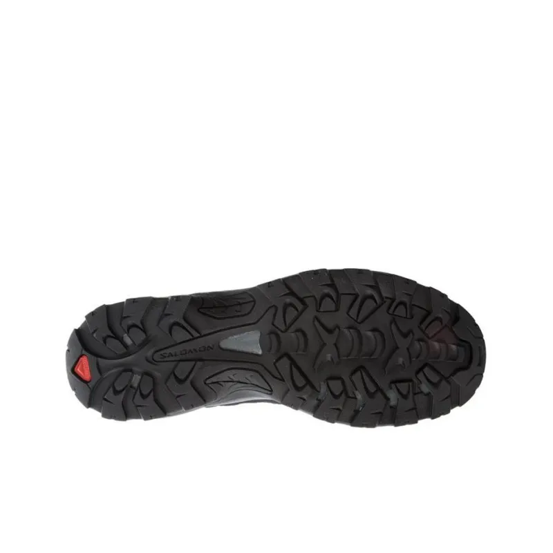SALOMON Trekker Boots Cushioning Anti Slip And Wear Resistant High Top Outdoor Shoes Black Gray-4
