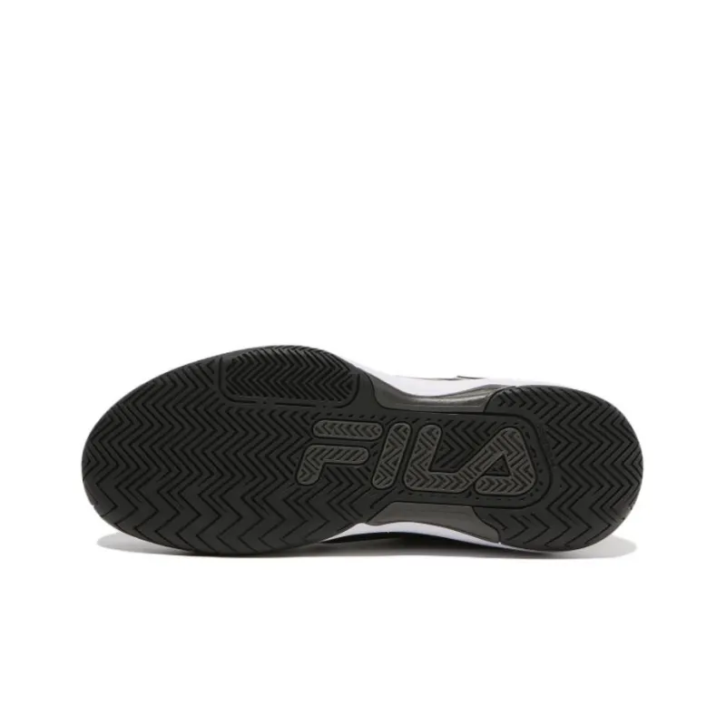 FILA Stroke 2 T3 Cushioning Anti-Slip And Wear-Resistant Low-Top Tennis Shoes Men's Black White Korean Style-4