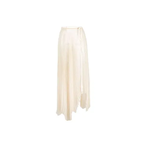 NANUSHKA Wrap-style Asymmetric Pleated Skirt