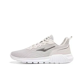 Erke Cushioned Wear Resistant Breathable Low Top Running Shoes Men's Gray