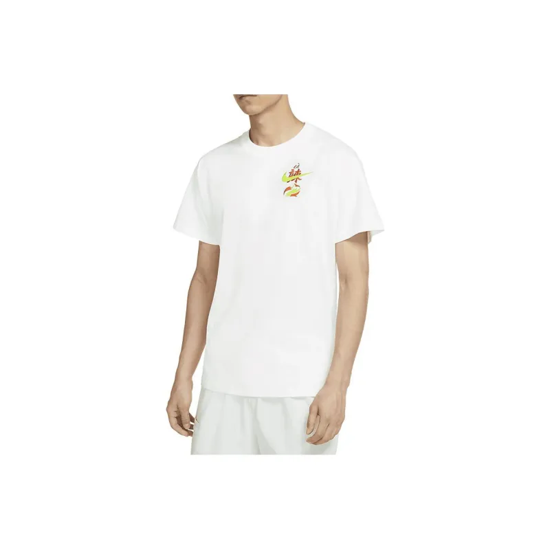 Nike T Shirts Men White-1