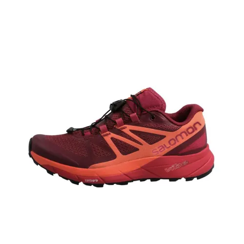 SALOMON Sense Ride 4 Hiking / Trekking Shoes Women's Low-Top Red/Orange