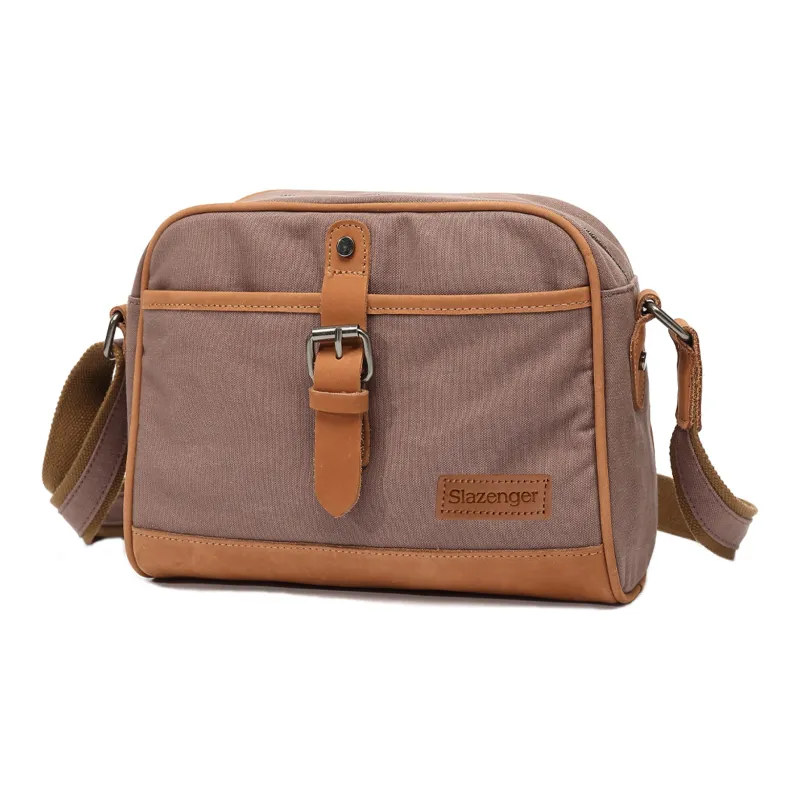 Slazenger Cow Leather Messenger Bag Camera Bag Shoulder Bag Regular Men's Multicolor-4
