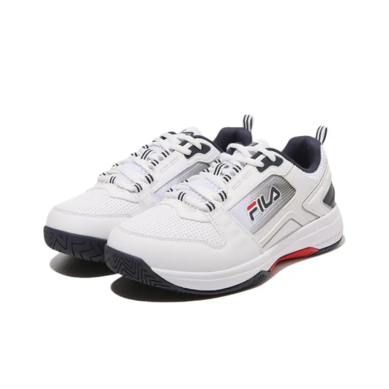 FILA Stroke 2 T3 Cushioning Anti-Slip And Wear-Resistant Low-Top Tennis Shoes Men's White Gray Korean Style-2