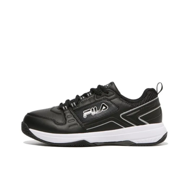FILA Stroke 2 T3 Cushioning Anti-Slip And Wear-Resistant Low-Top Tennis Shoes Men's Black White Korean Style-0