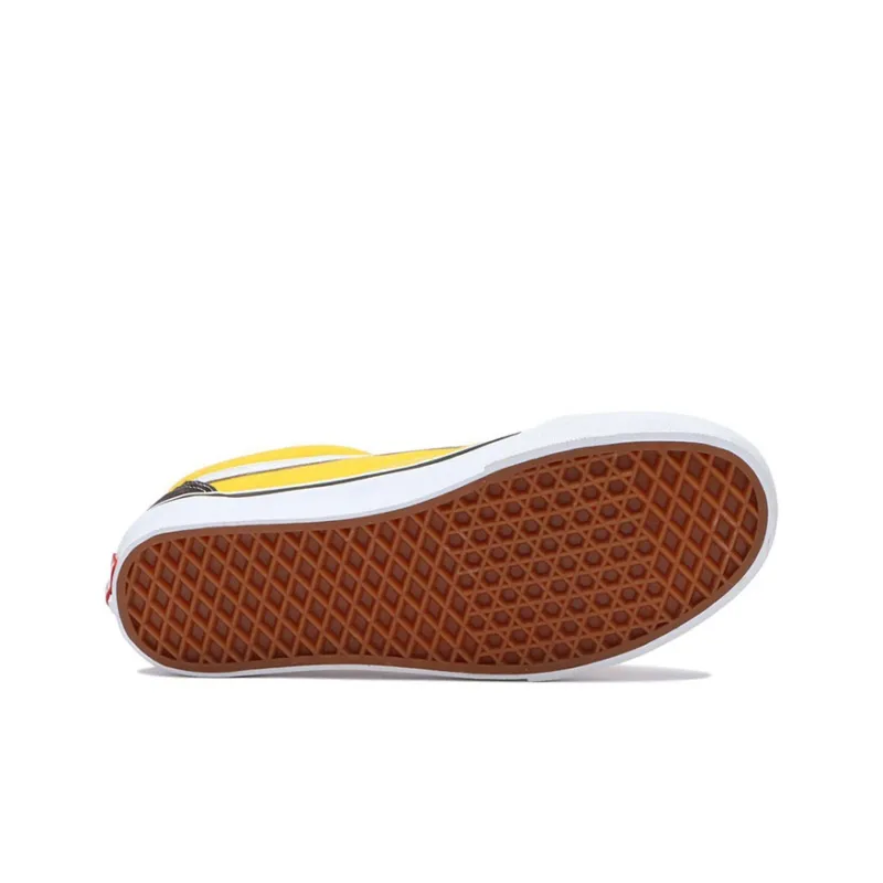 Vans Old Skool Low Tops Casual Skateboarding Shoes Big Boys Black Yellow-4