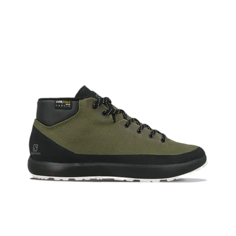 SALOMON Acro Chukka Wr 2 Anti-Slip And Wear-Resistant Lightweight Mid-Top Outdoor Shoes Women's Green Black-1