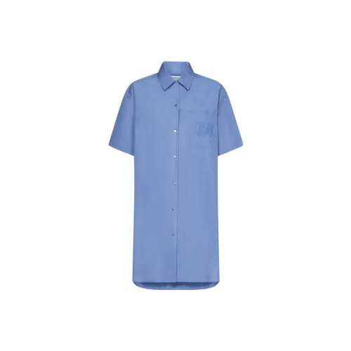 MaxMara Short-Sleeved Dresses Women's Blue