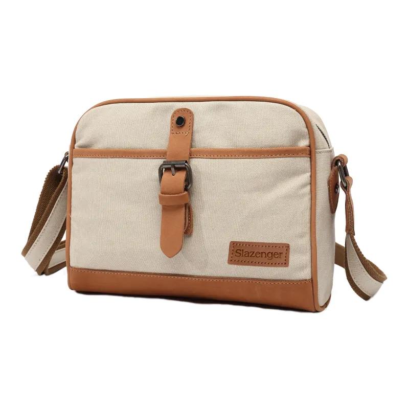 Slazenger Cow Leather Messenger Bag Camera Bag Shoulder Bag Regular Men's Multicolor-0