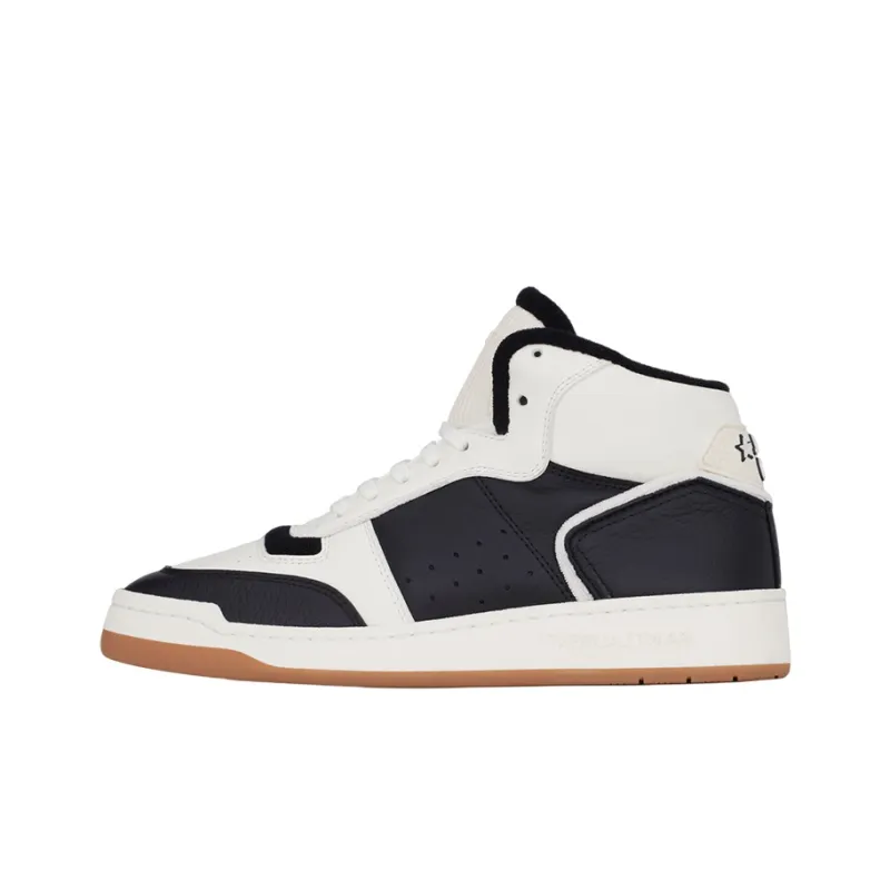 SAINT LAURENT SL/80 Round Toe Mid-Top Sneakers Women's-0