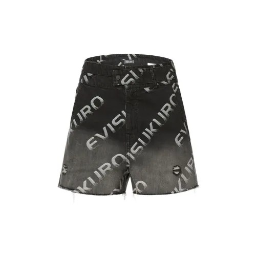 EVISU Denim Shorts Women's Black