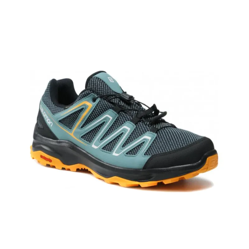 SALOMON XA Pro 3D V8 Trekker Boots Anti-Slip Wear-Resistant Low-Top Outdoor Shoes Blue Black Yellow-1