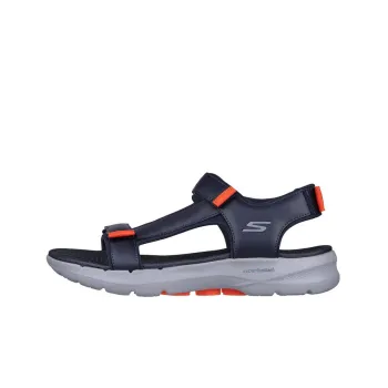 Skechers Go Walk 6 Sandal 'Navy Orange'