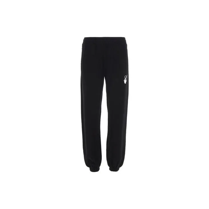 OFF WHITE SS21 Knitted Sports Pants Men's Black-1