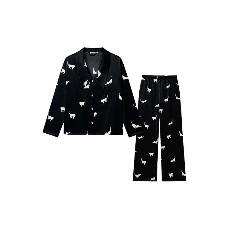 NOT JUST PAJAMA Set Women's Black-1