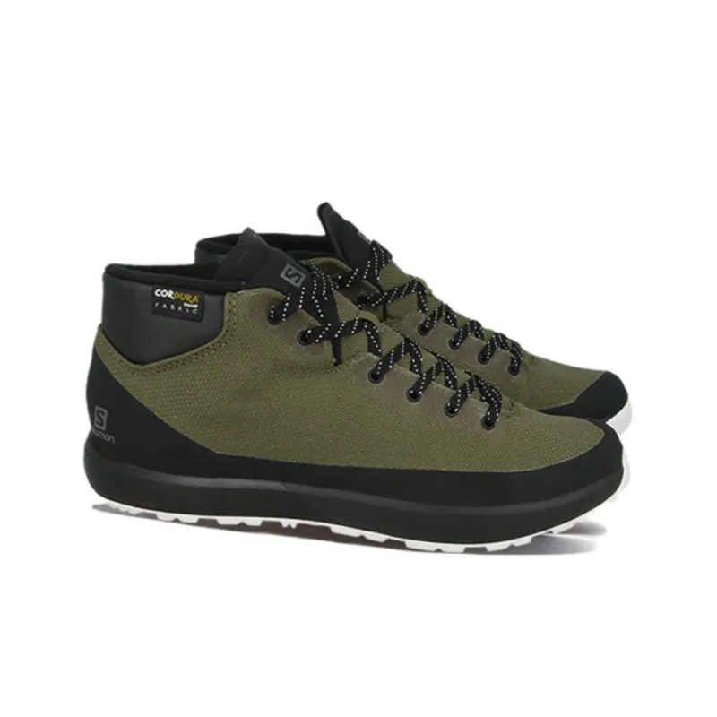 SALOMON Acro Chukka Wr 2 Anti-Slip And Wear-Resistant Lightweight Mid-Top Outdoor Shoes Women's Green Black-2