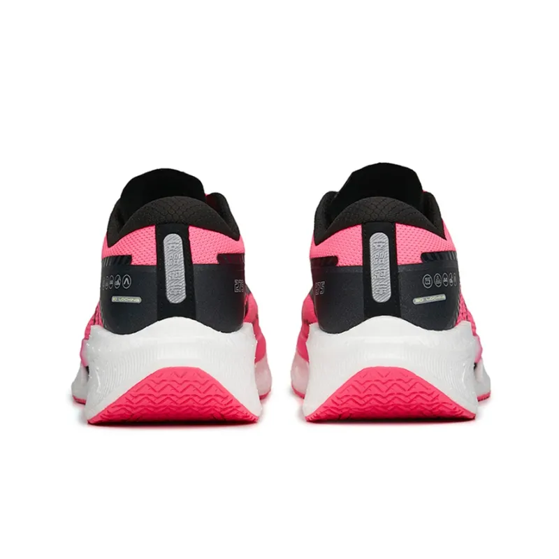 Anta Surprising Waves Nitrogen Technology Breathable Lightweight Low-Top Running Shoes Men's Pink Black-3