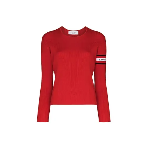 Marine Serre Cashmere Sweaters Women's Red