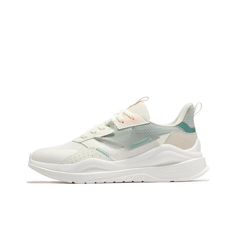 361° Life Collection Casual Shoes Women's Low Top Feather White/Mint Gray Green-0