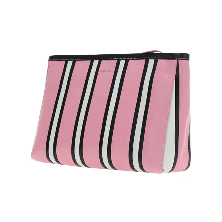 Balenciaga Striped Logo Printed Pouch-1