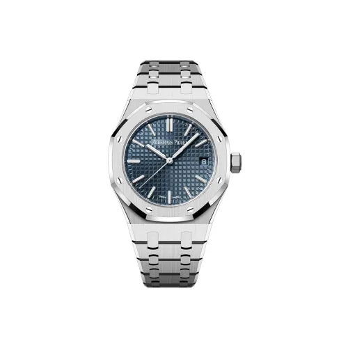AUDEMARS PIGUET Royal Oak Series Automatic Mechanical Movement Women's Watch 37mm Blue Dial Stainless Steel Case