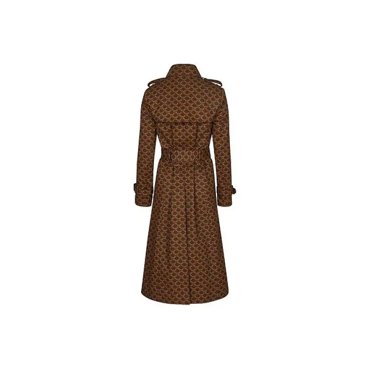 CELINE Trench Coats Women's Brown-1