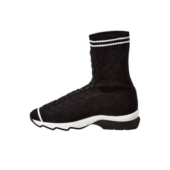FENDI Cushioning, Slip Resistant, Abrasion Resistant, Thermal High Top Casual Shoes Women's Black