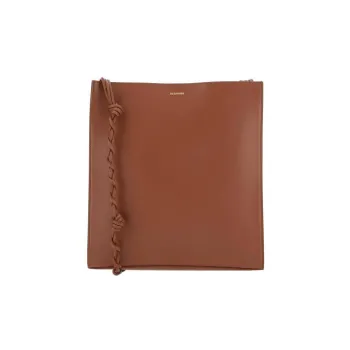 JIL SANDER Calfskin Crossbody Bag, Shoulder Bag Medium Size Women's Brown