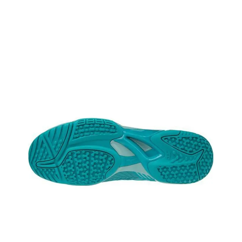 Mizuno Omni Clay Wave Exceed Tour 3 OC Low-Top Tennis Shoes Women's Blue White-4