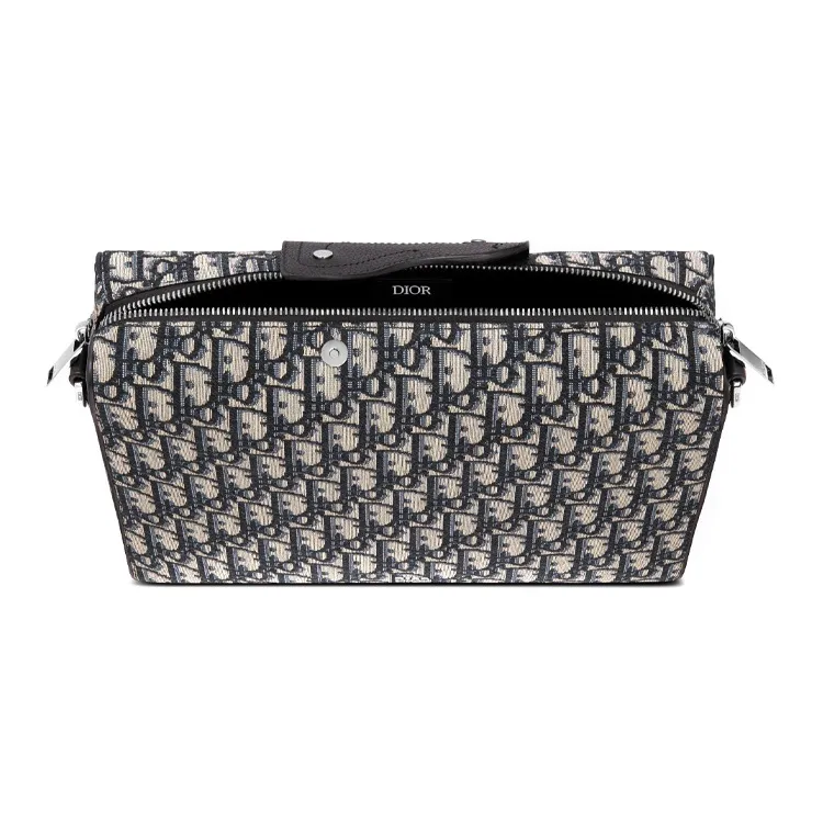 DIOR Lingot Jacquard Grain With Cow Leather Messenger Bag, Crossbody Bag, Shoulder Bag Men's-2